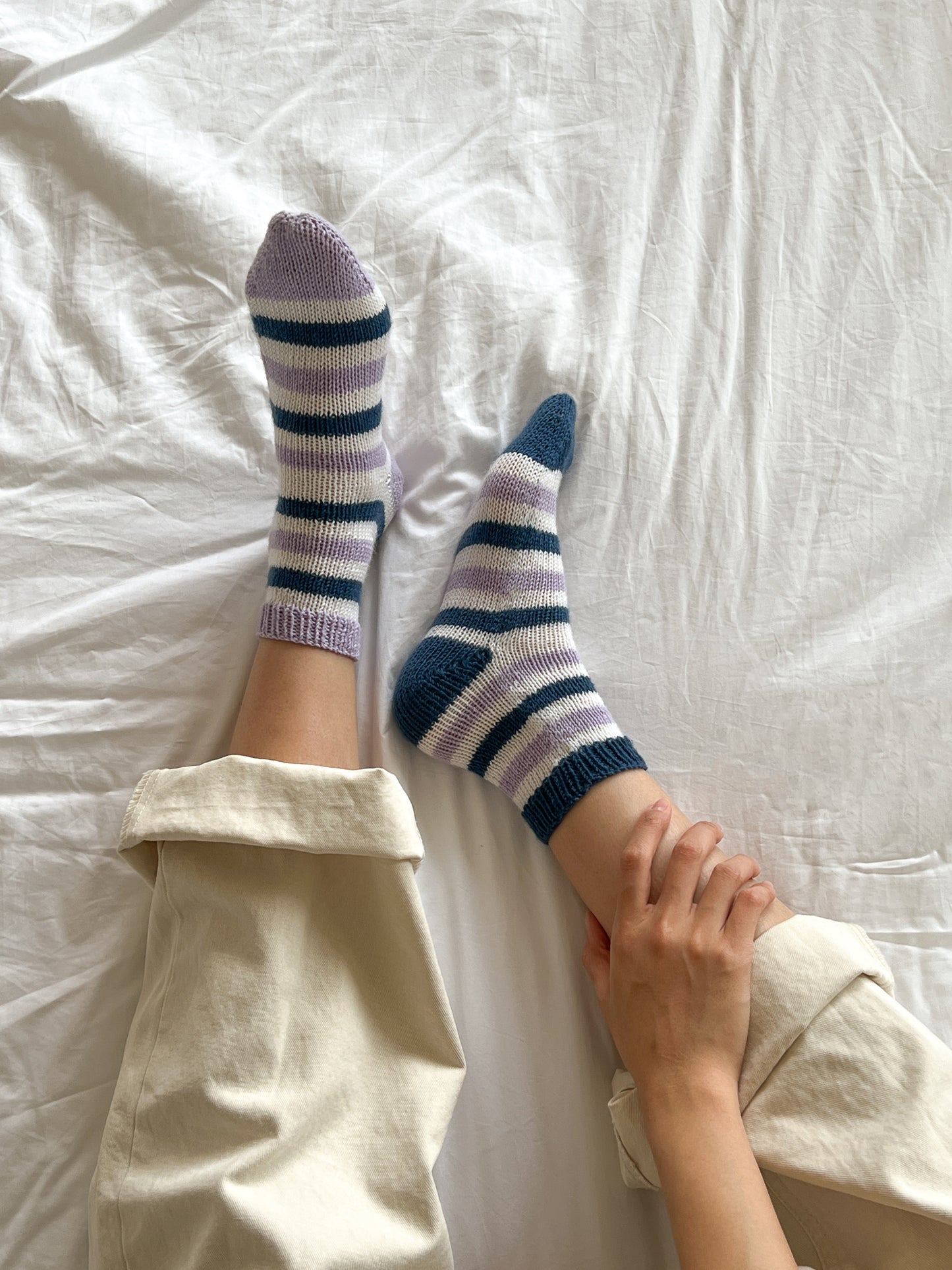 [PDF] Satin Merino Wool Striped Socks (ENGLISH)