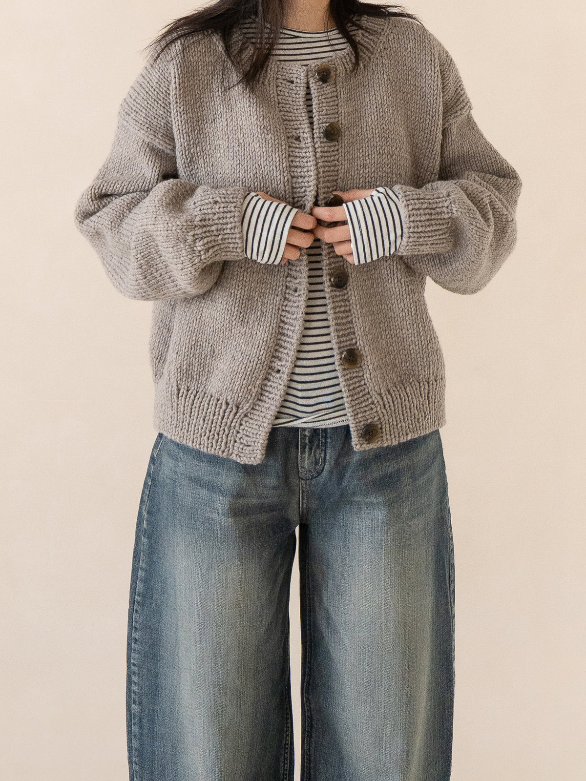 [PDF] Teddy Wool 30 Semi Drop-Shoulder Cardigan (ENGLISH)