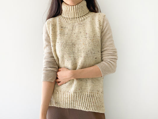 [PDF] Fashion Aran Turtleneck Slipover (ENGLISH)