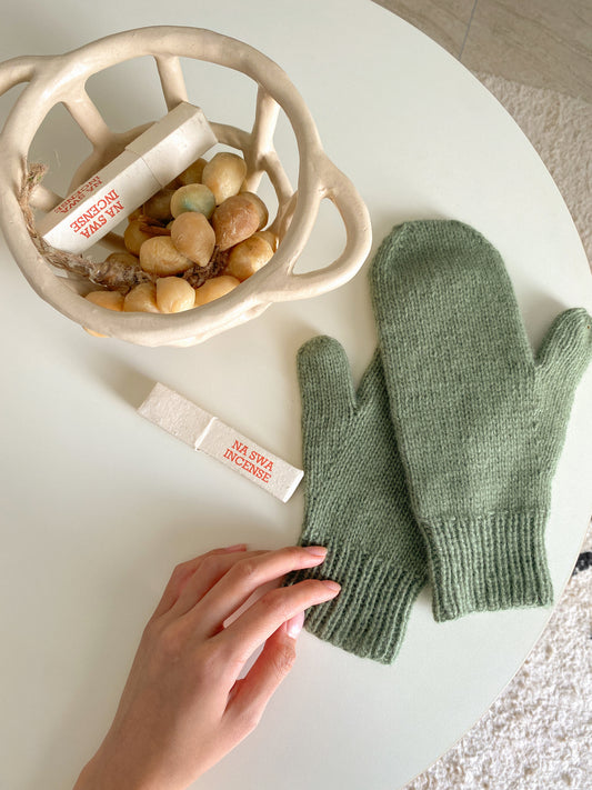 [PDF 도안] 솔로 캐시미어 손모아 장갑 (KOREAN)