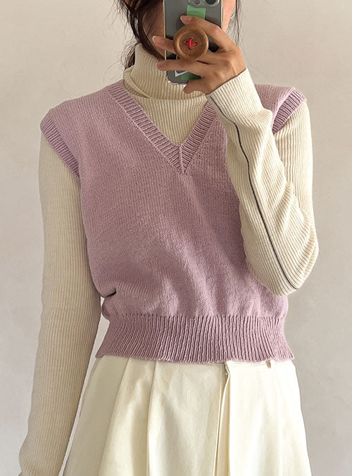 [PDF] Airy Cotton Basic V-neck Vest (ENGLISH)