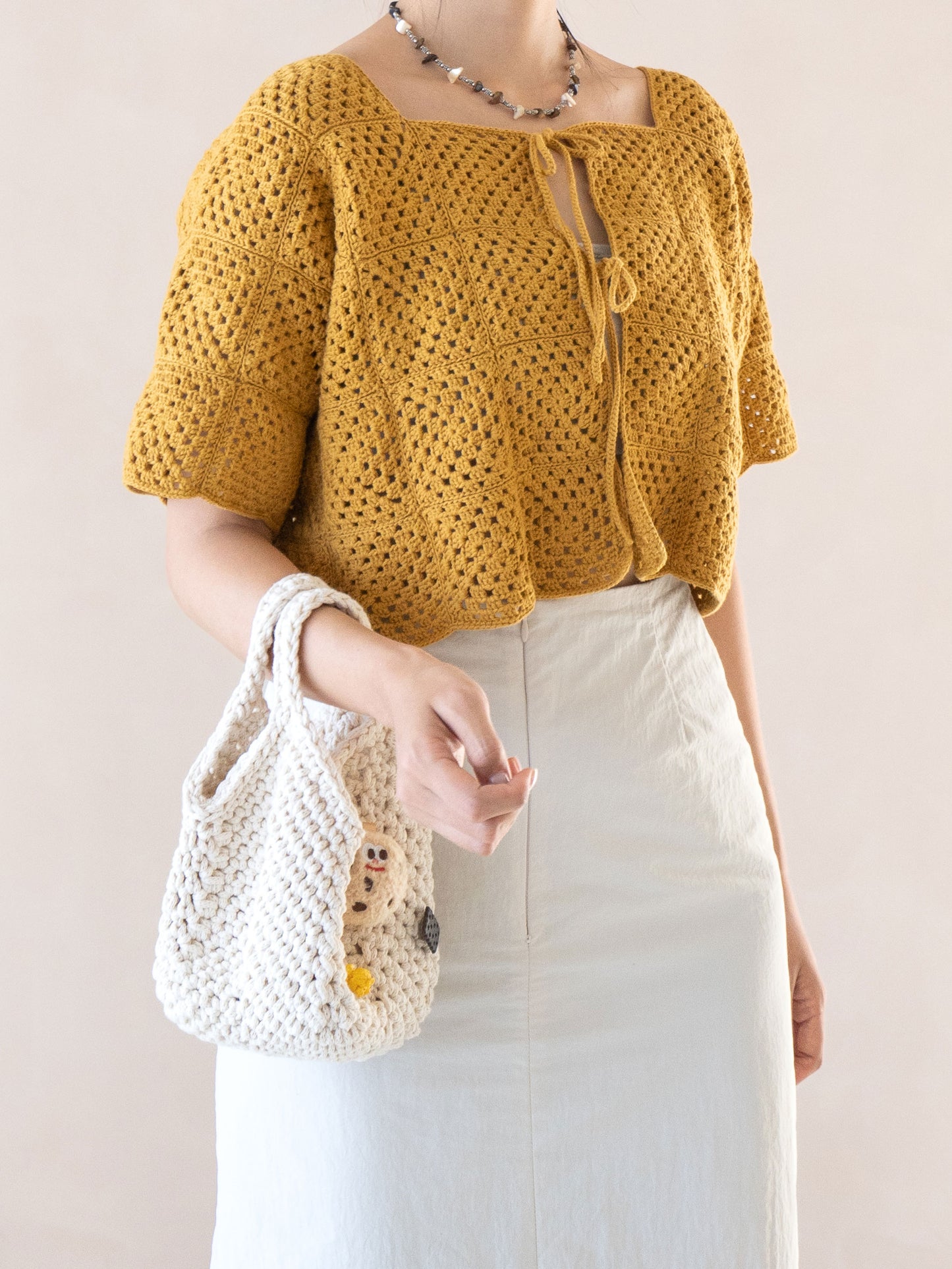 [PDF 도안] 베지터블 코바늘 모티브 가디건 (KOREAN)