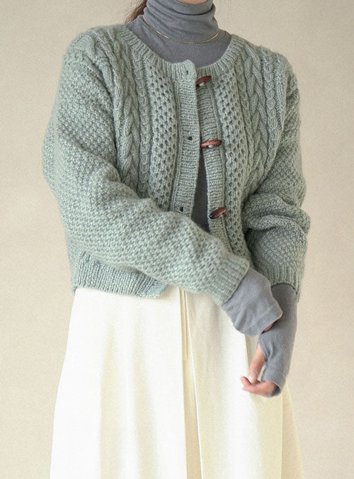 [PDF] Fairy Peanut Cable Cardigan (ENGLISH)