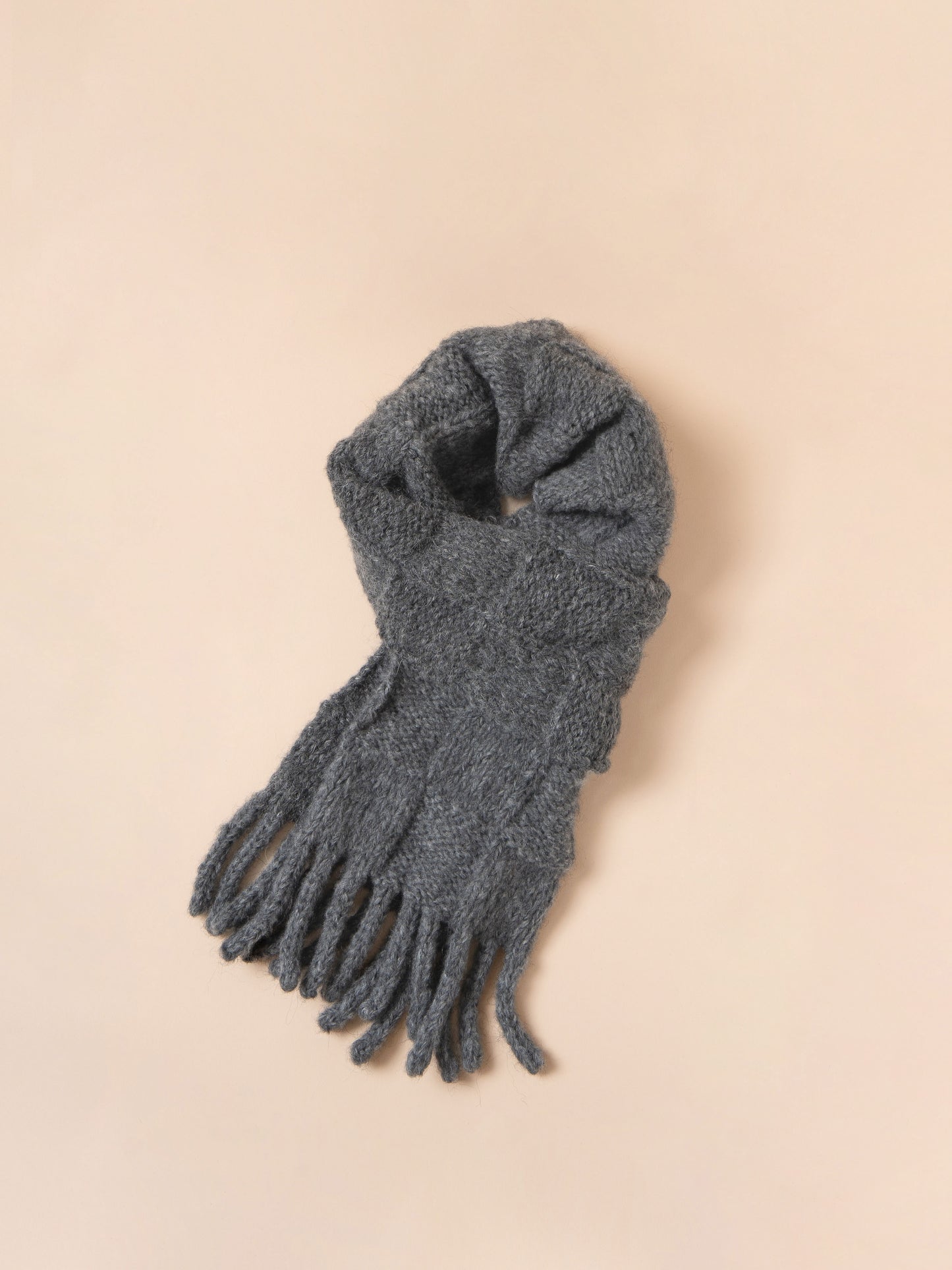 [PDF 도안] 울알코 청키 체크 목도리 (KOREAN)