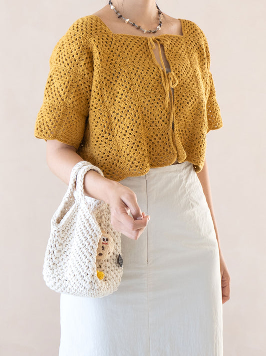 [PDF] Vegetable Crochet Motif Cardigan (ENGLISH)