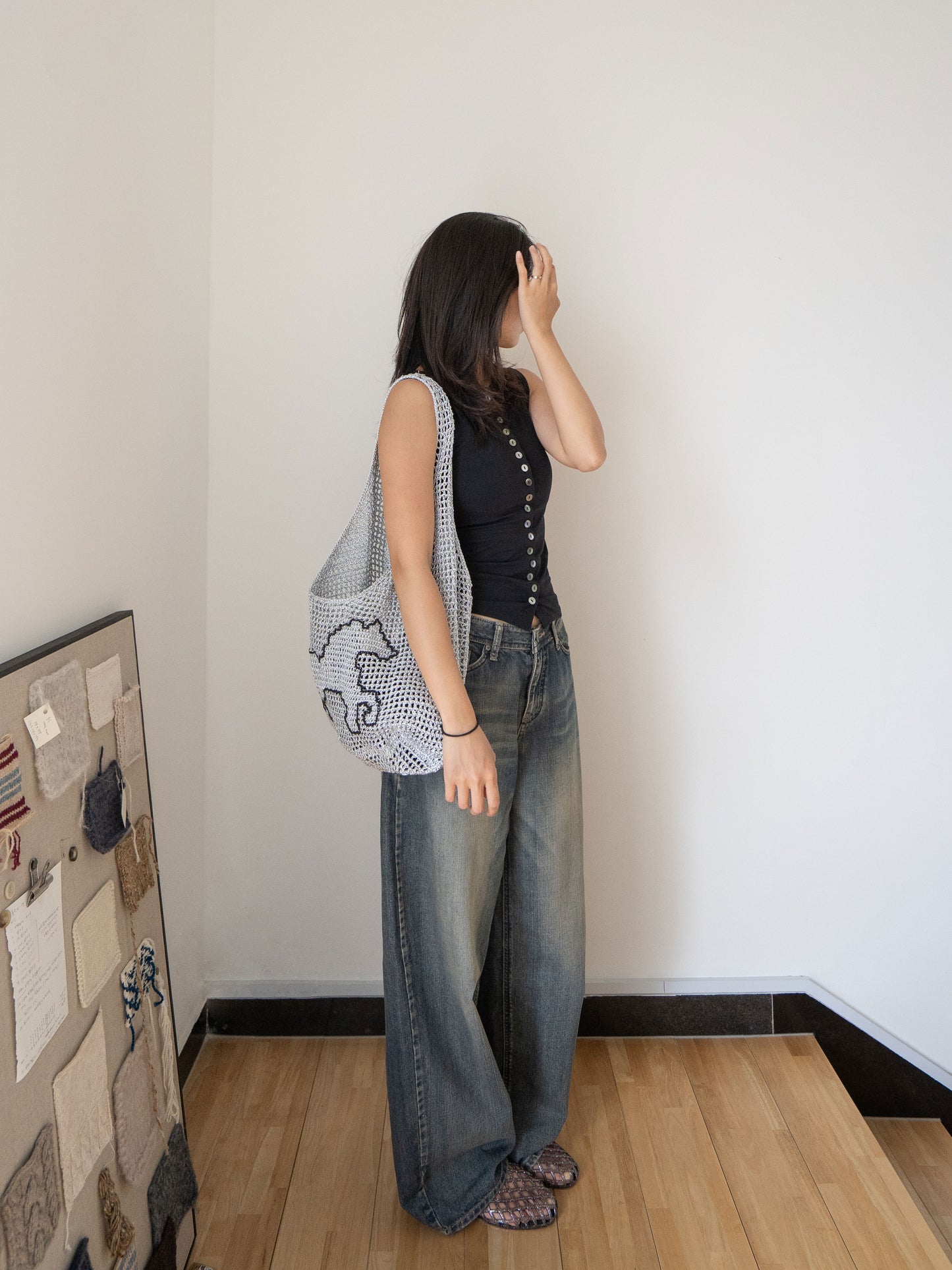 [PDF] Metallic Core Mesh Hobo Bag (Horse Chart Included) (ENGLISH)