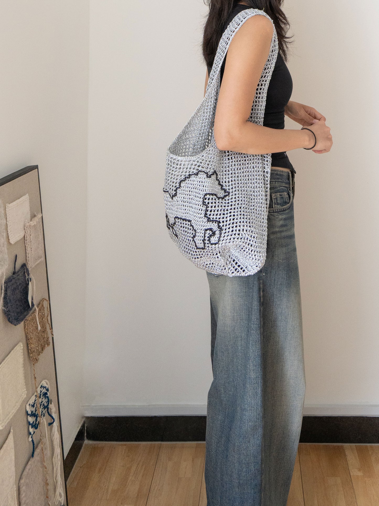 [PDF] Metallic Core Mesh Hobo Bag (Horse Chart Included) (ENGLISH)