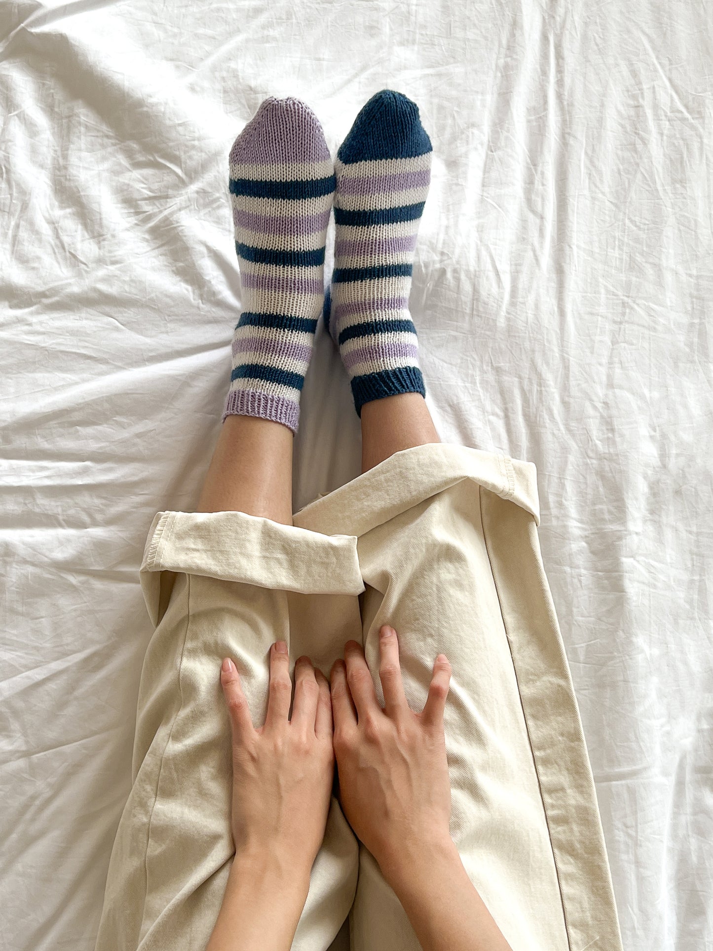 [PDF] Satin Merino Wool Striped Socks (ENGLISH)