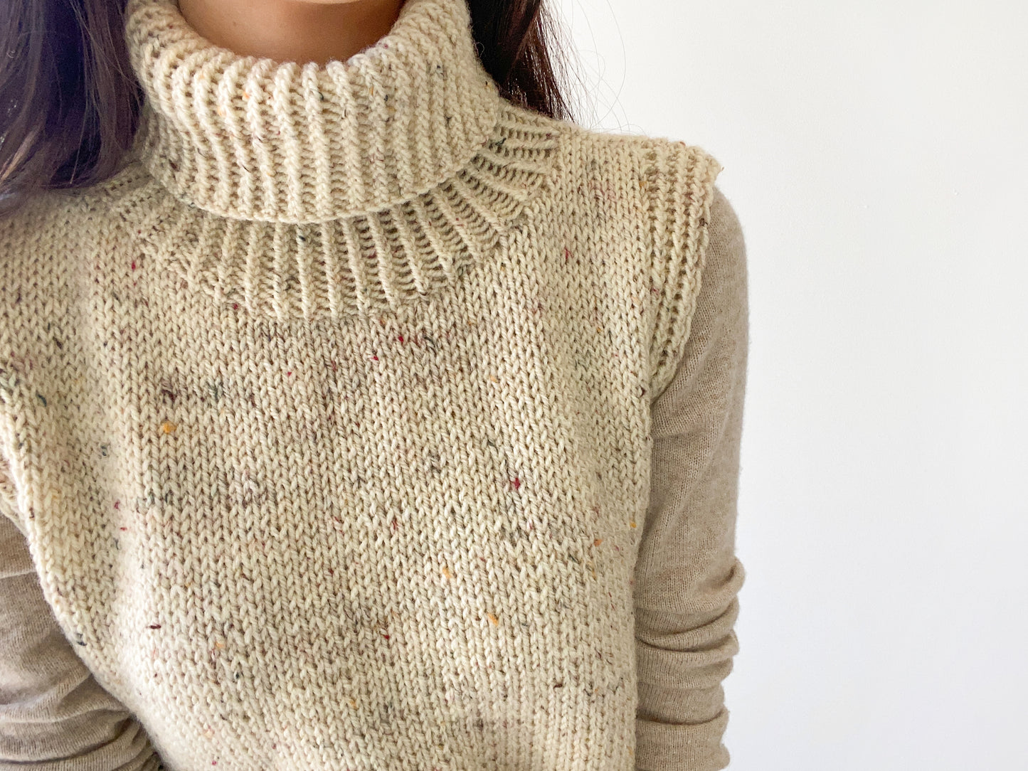 [PDF] Fashion Aran Turtleneck Slipover (ENGLISH)