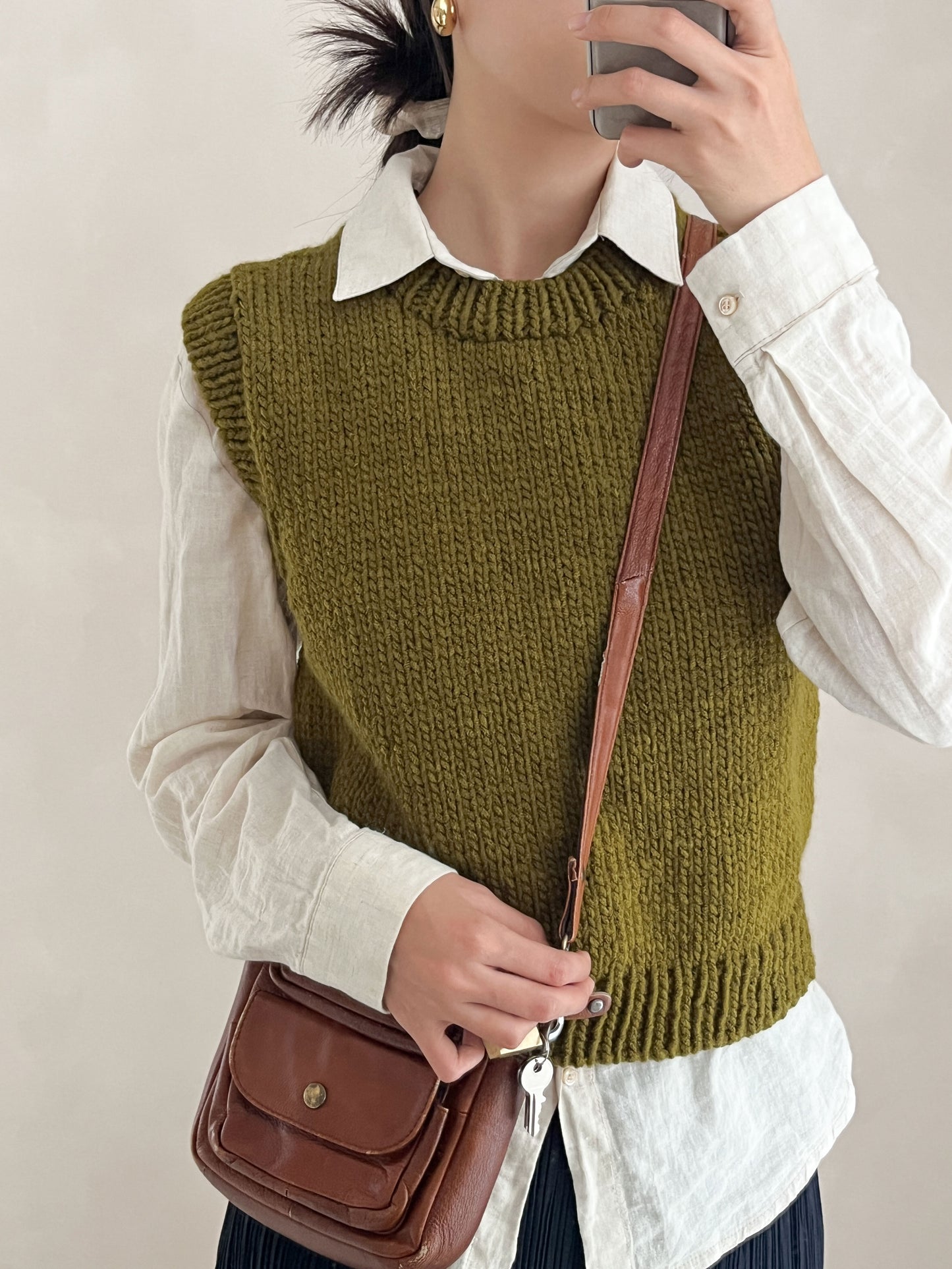 [PDF] New Teddywool Top-down Round-neck Vest (ENGLISH)