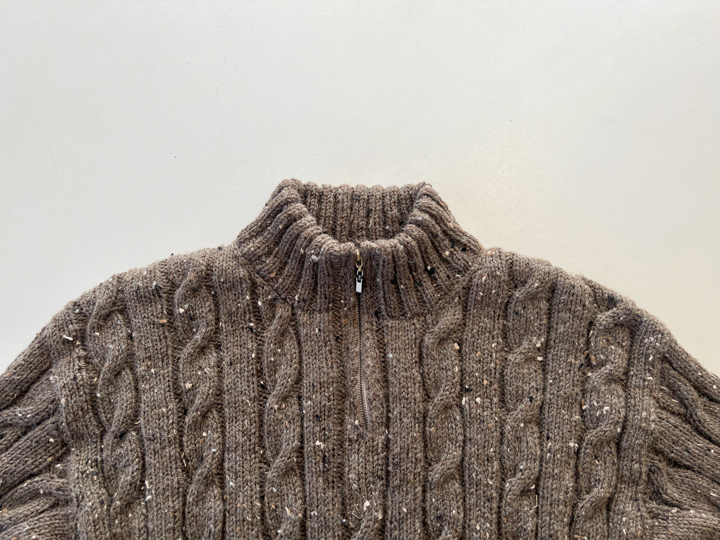 [PDF] Fashion Aran Cable Half-zip Sweater (ENGLISH)
