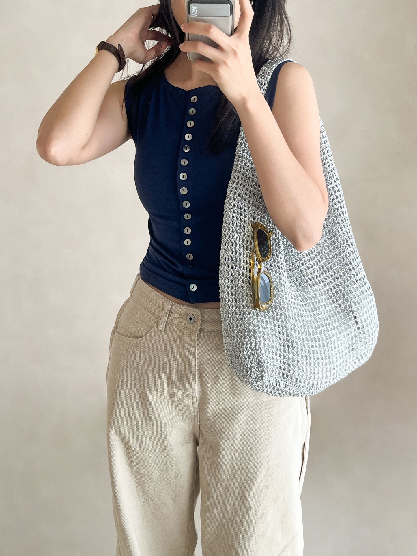 [PDF] Metallic Core Mesh Hobo Bag (Horse Chart Included) (ENGLISH)