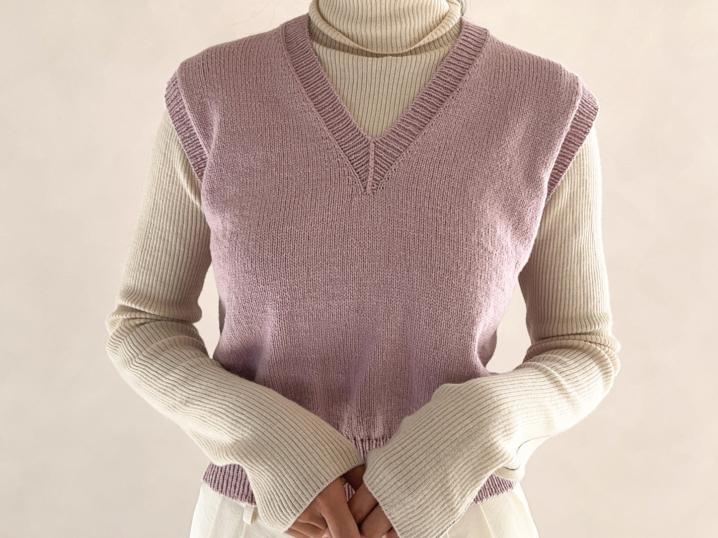 [PDF] Airy Cotton Basic V-neck Vest (ENGLISH)