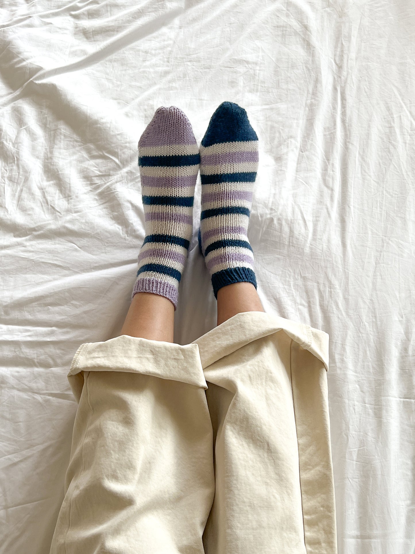 [PDF] Satin Merino Wool Striped Socks (ENGLISH)