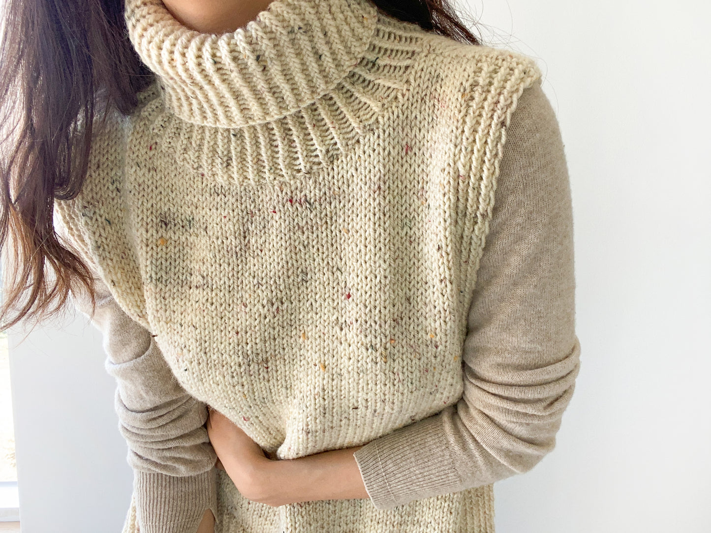 [PDF] Fashion Aran Turtleneck Slipover (ENGLISH)