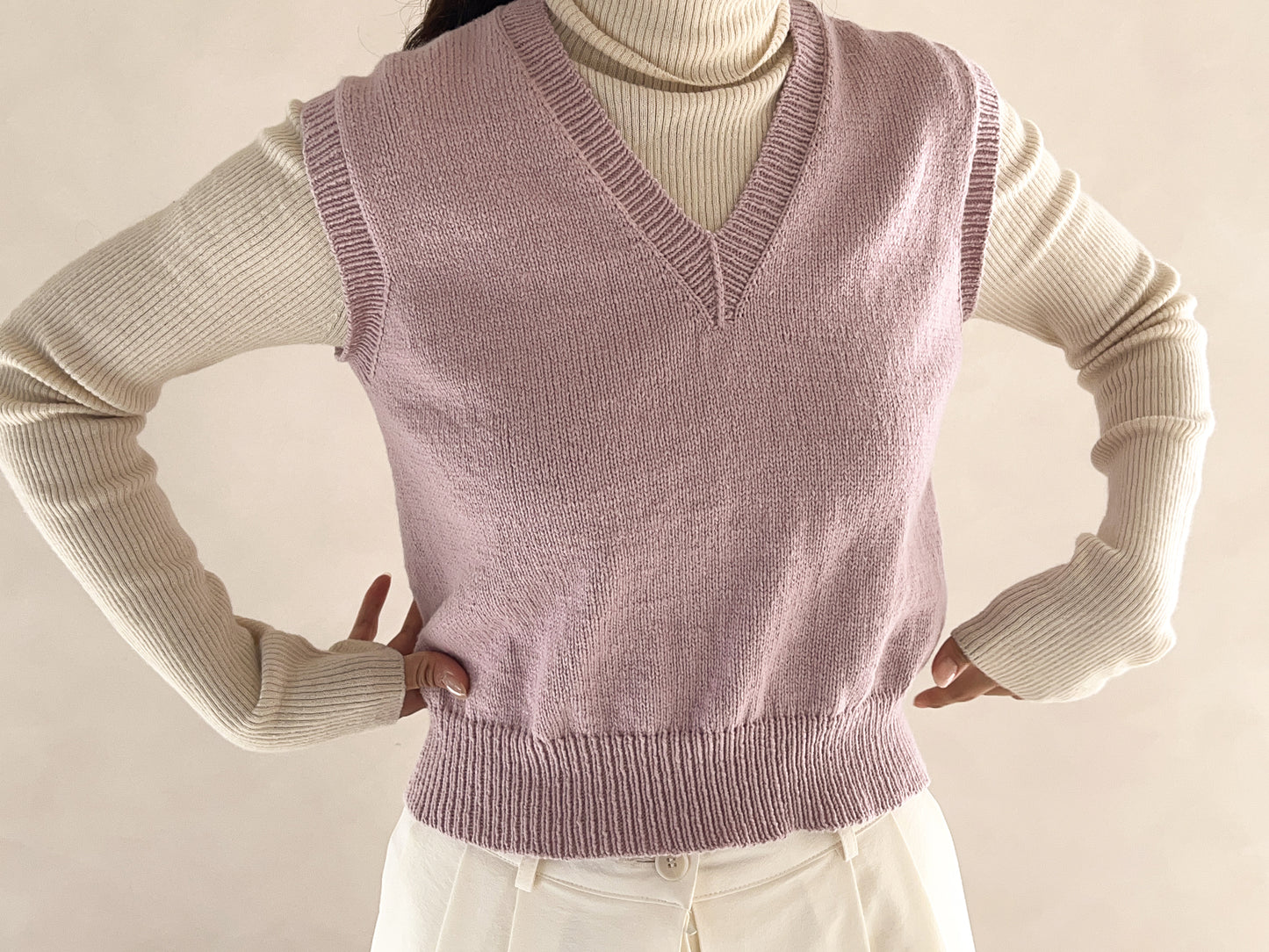 [PDF] Airy Cotton Basic V-neck Vest (ENGLISH)