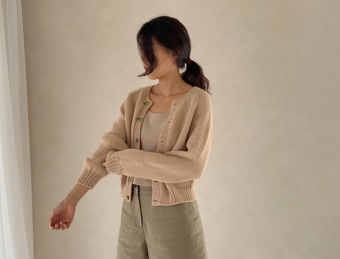 [PDF] Seven Easy Round Neck Top-down Cardigan (ENGLISH)