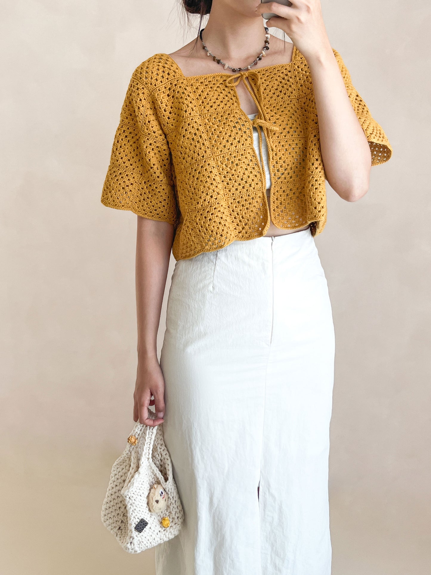 [PDF 도안] 베지터블 코바늘 모티브 가디건 (KOREAN)