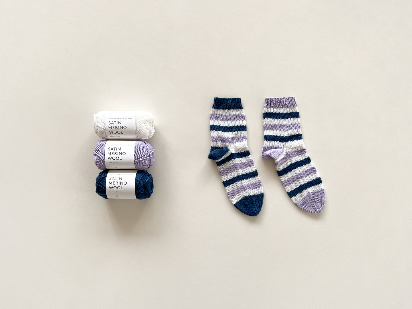 [PDF] Satin Merino Wool Striped Socks (ENGLISH)