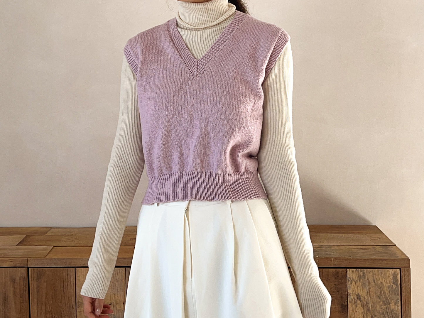 [PDF] Airy Cotton Basic V-neck Vest (ENGLISH)