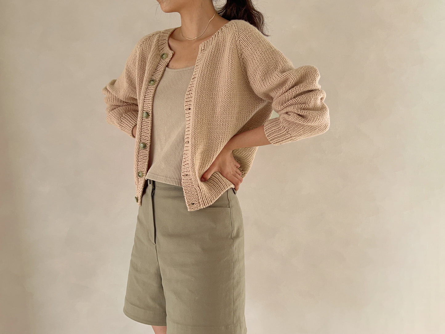 [PDF] Seven Easy Round Neck Top-down Cardigan (ENGLISH)