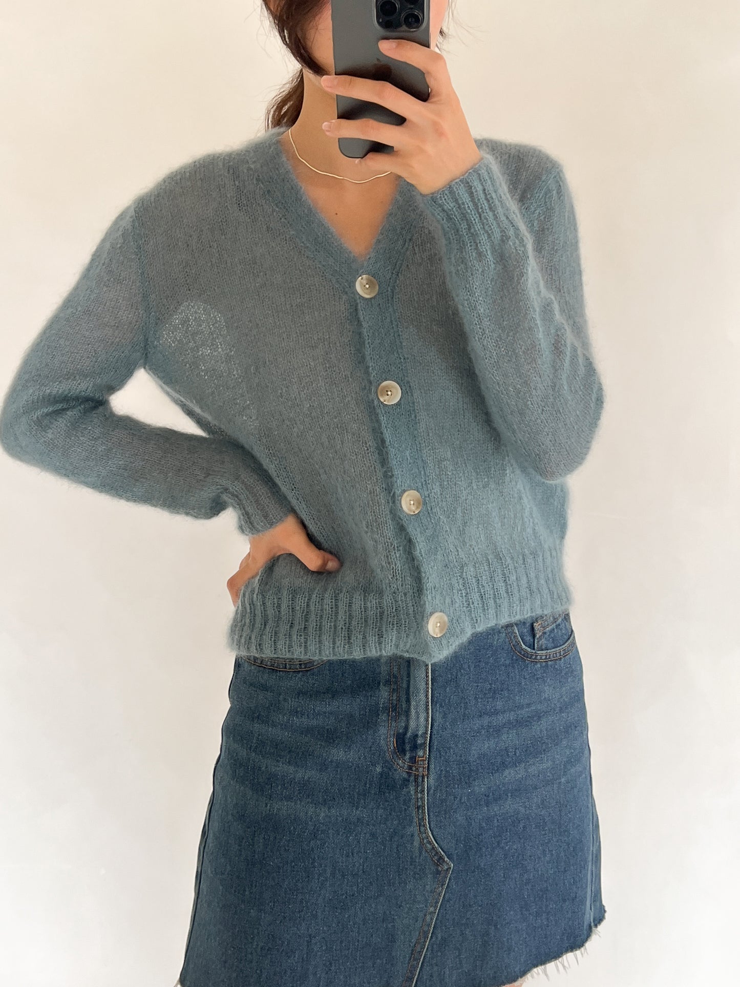 [PDF] Mulberry Silk Mohair Fog Cardigan (ENGLISH)
