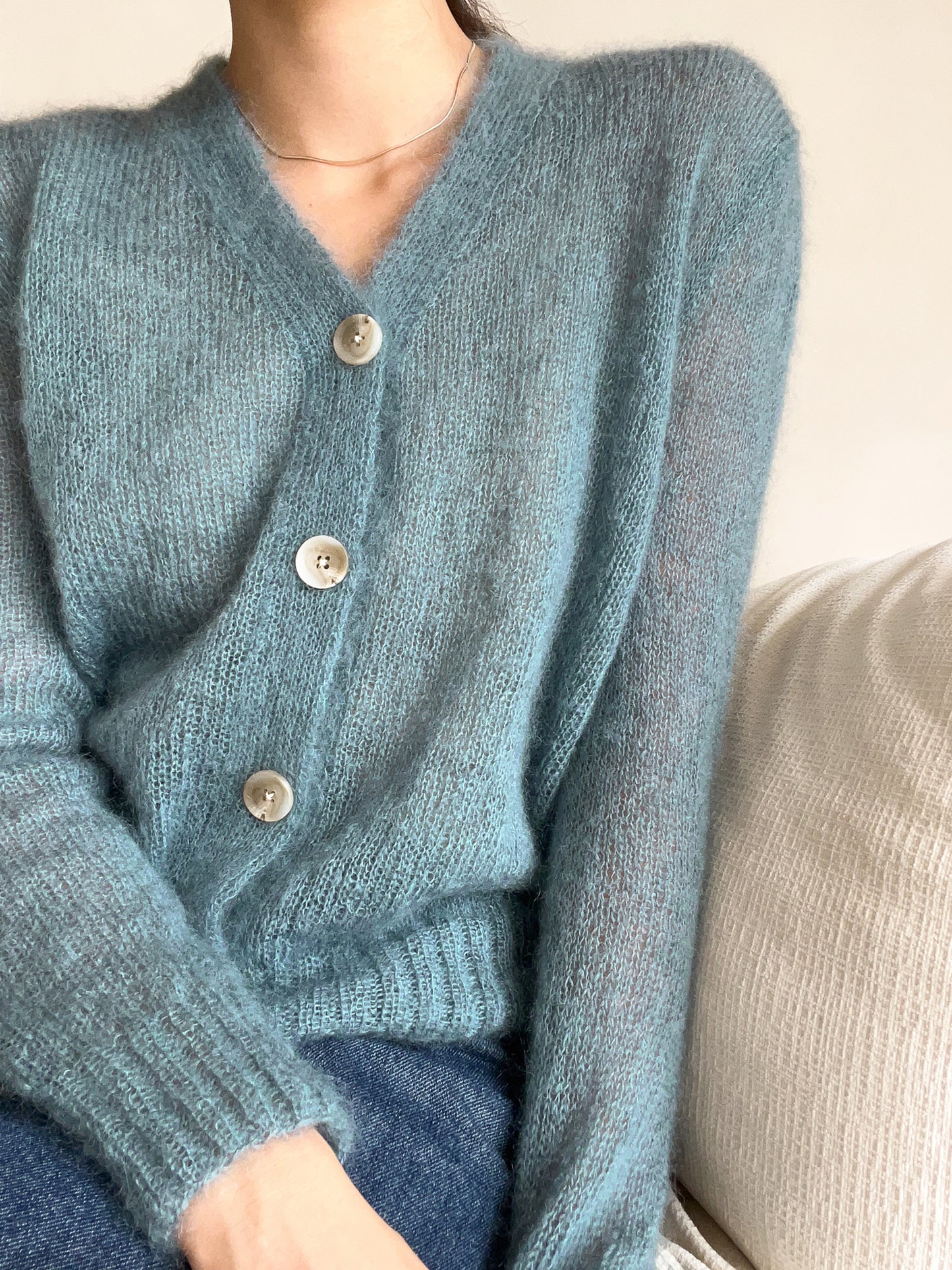 [PDF] Mulberry Silk Mohair Fog Cardigan (ENGLISH)