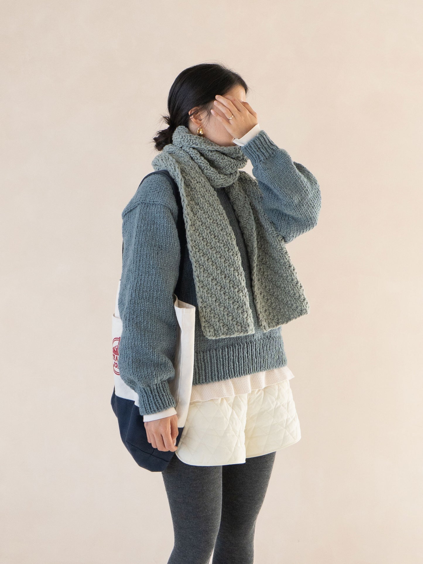 [PDF] Teddy Wool 30 Herringbone Scarf (ENGLISH)