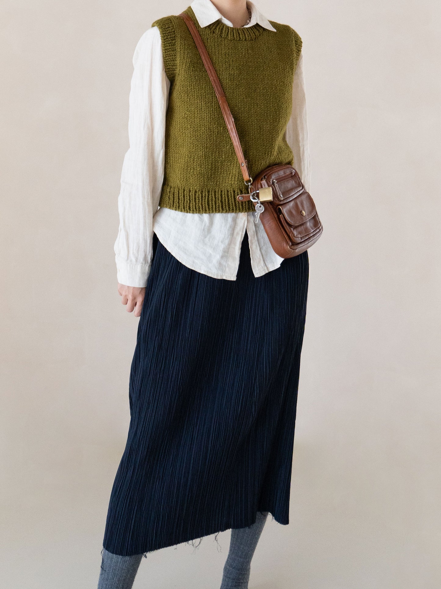 [PDF] New Teddywool Top-down Round-neck Vest (ENGLISH)
