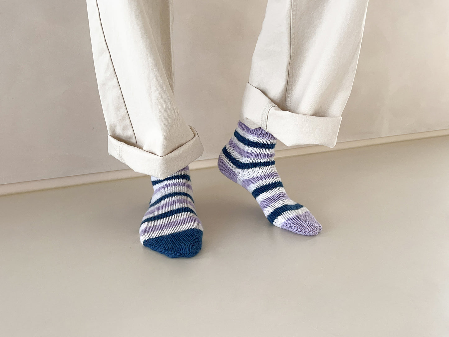 [PDF] Satin Merino Wool Striped Socks (ENGLISH)
