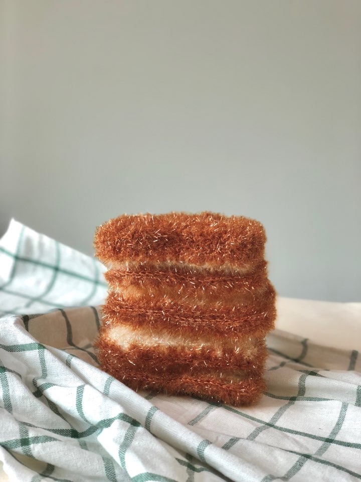 [PDF 도안] 하이버블 식빵 수세미 (KOREAN)