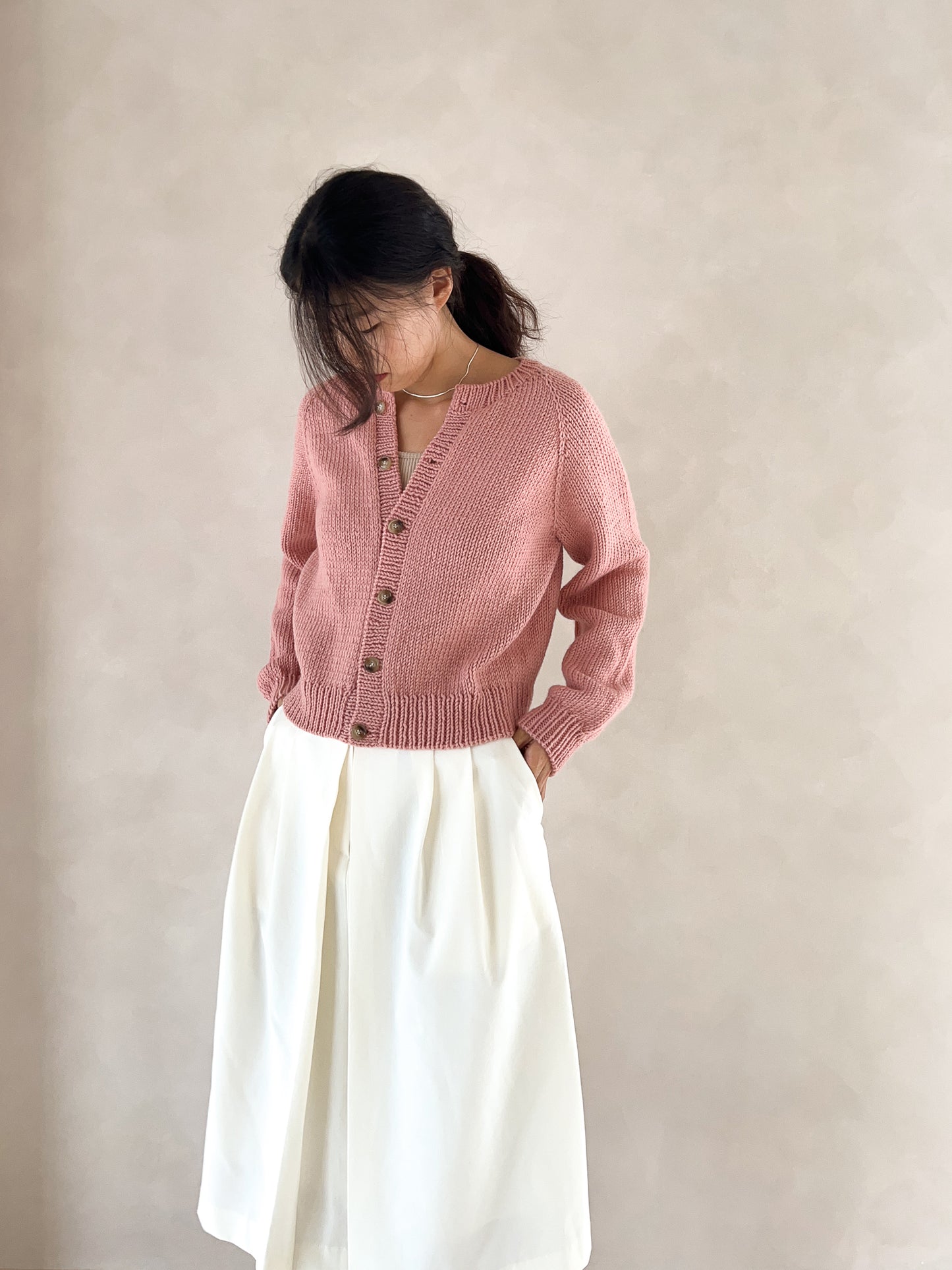[PDF] Seven Easy Round Neck Top-down Cardigan (ENGLISH)
