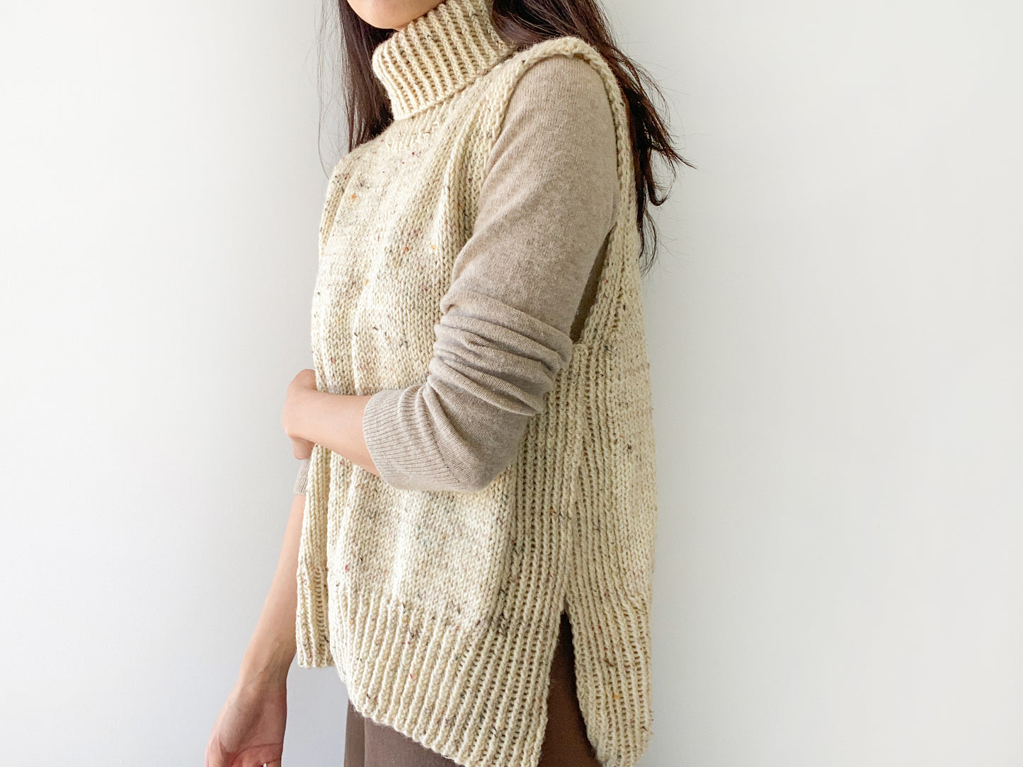 [PDF] Fashion Aran Turtleneck Slipover (ENGLISH)