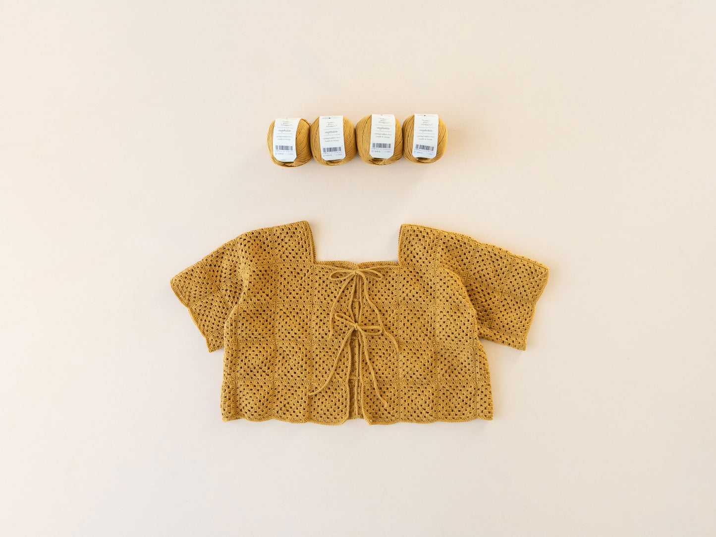 [PDF] Vegetable Crochet Motif Cardigan (ENGLISH)