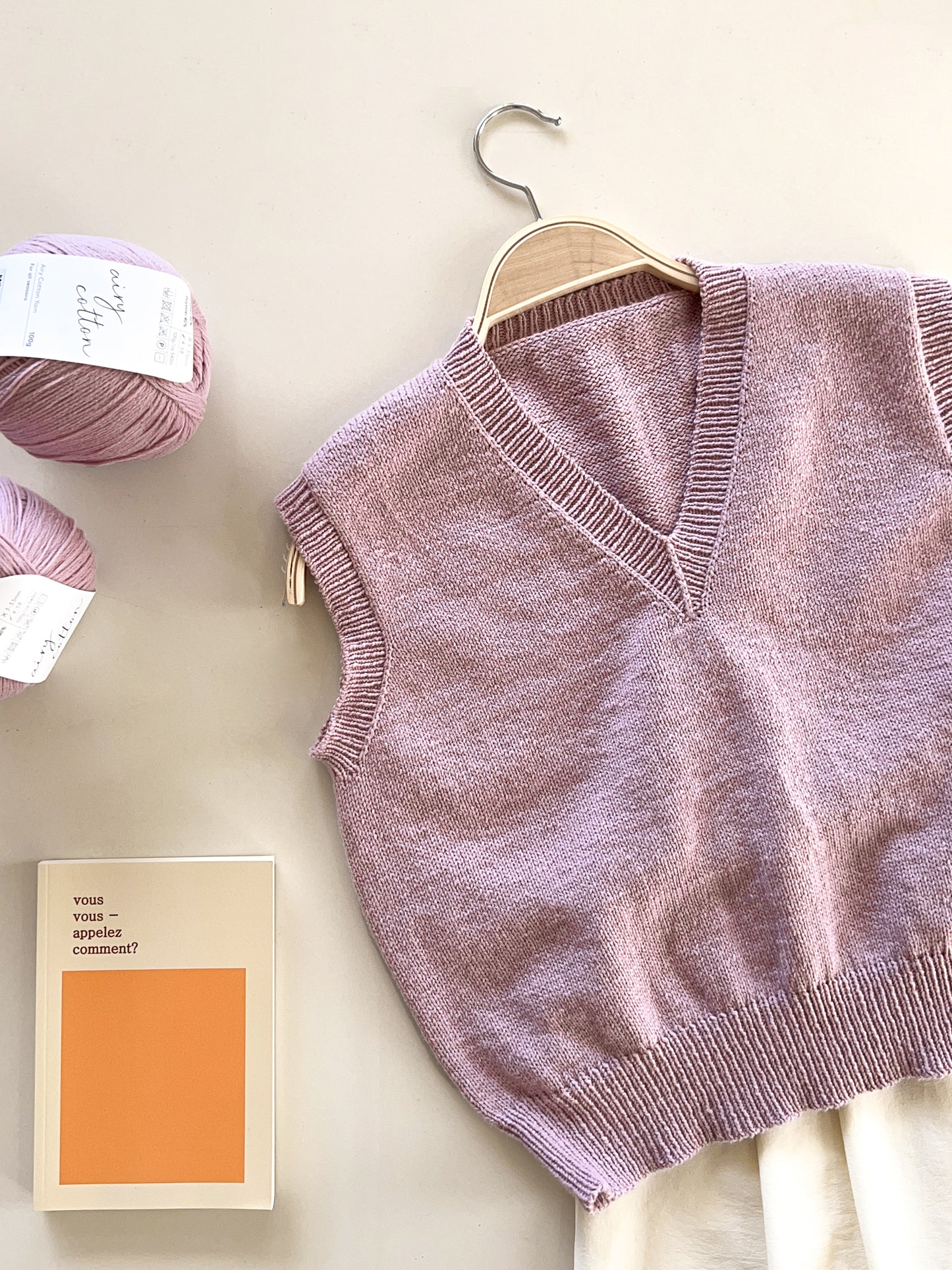 [PDF] Airy Cotton Basic V-neck Vest (ENGLISH)