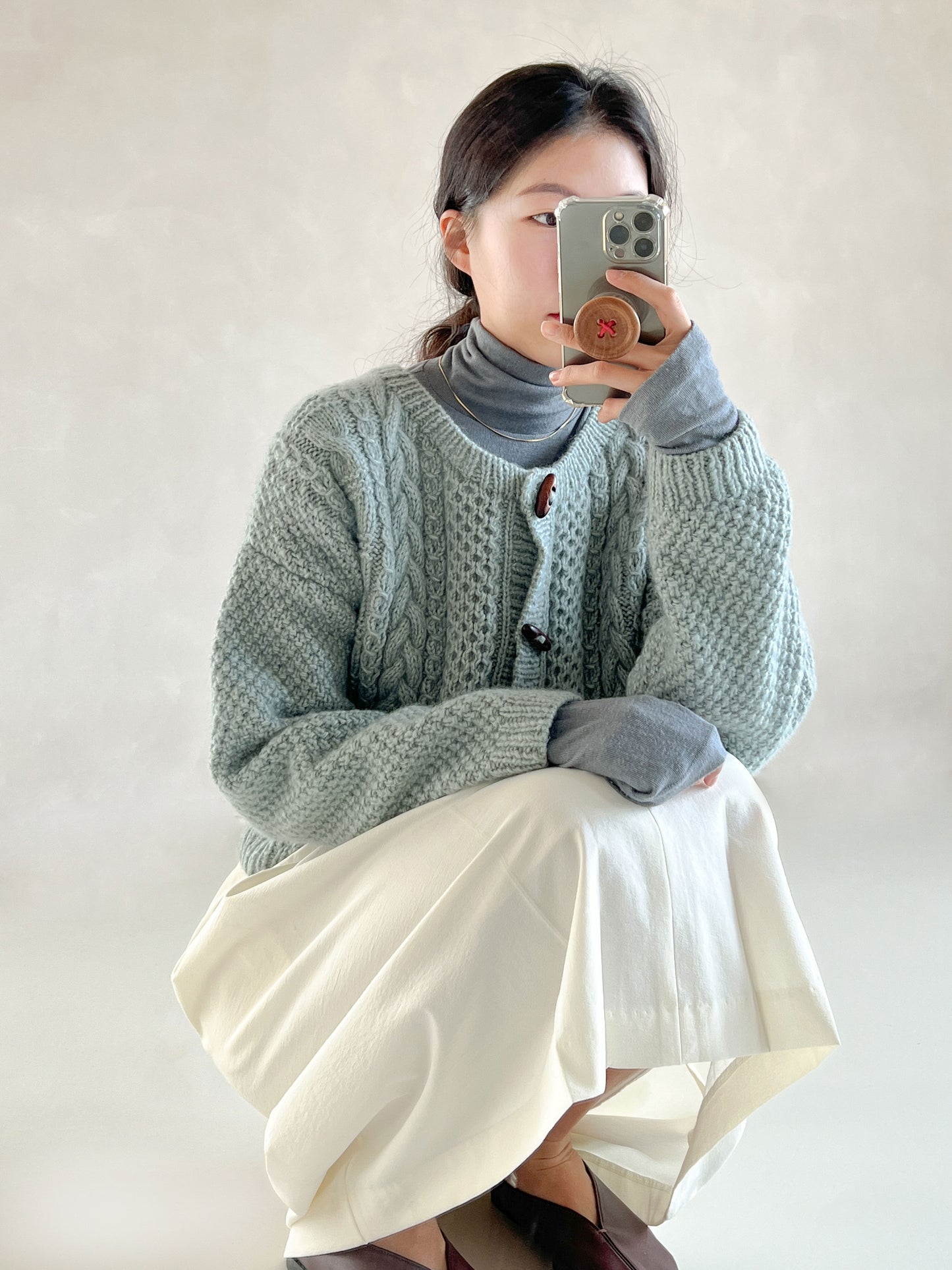 [PDF] Fairy Peanut Cable Cardigan (ENGLISH)