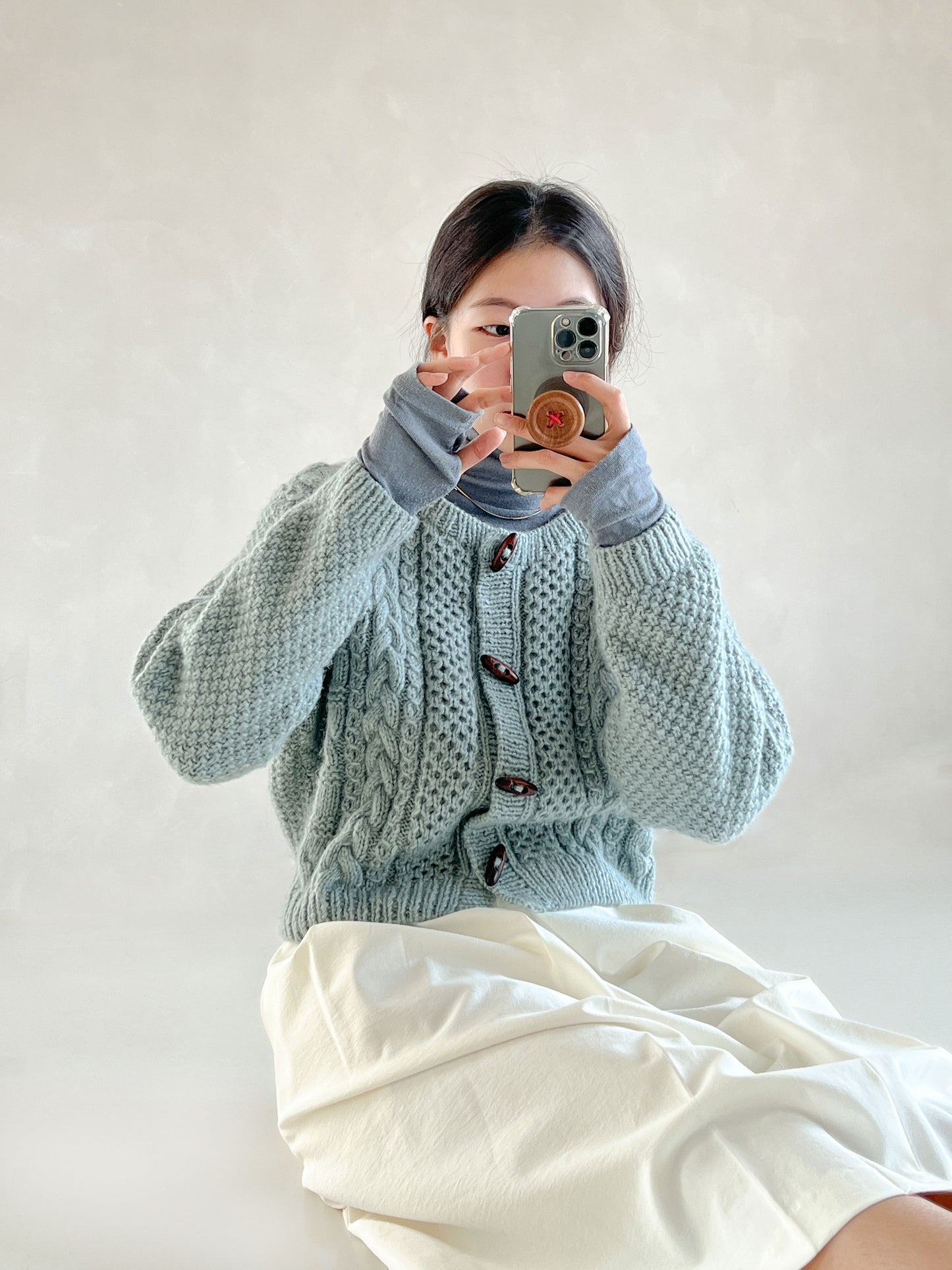[PDF] Fairy Peanut Cable Cardigan (ENGLISH)