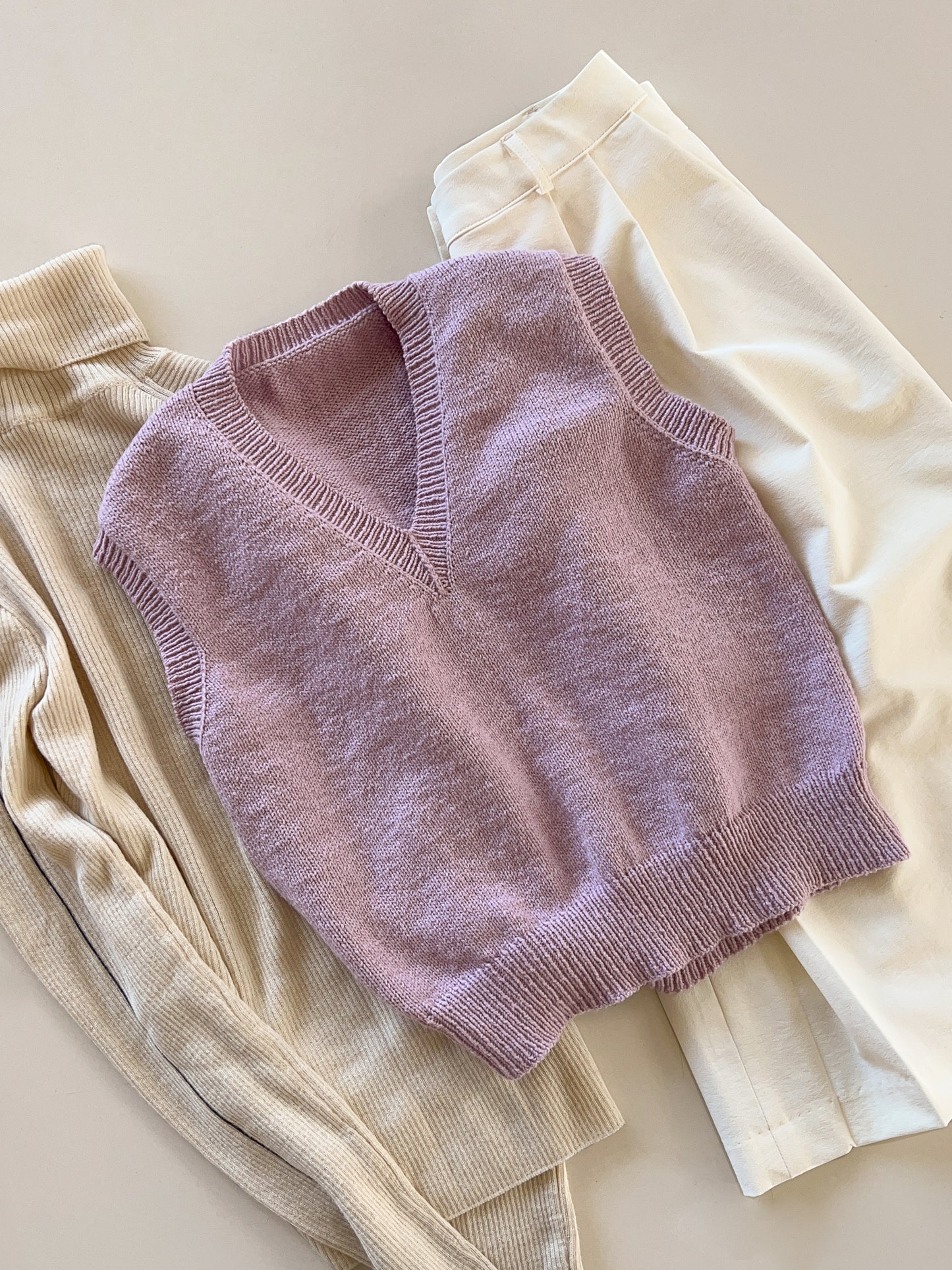 [PDF] Airy Cotton Basic V-neck Vest (ENGLISH)