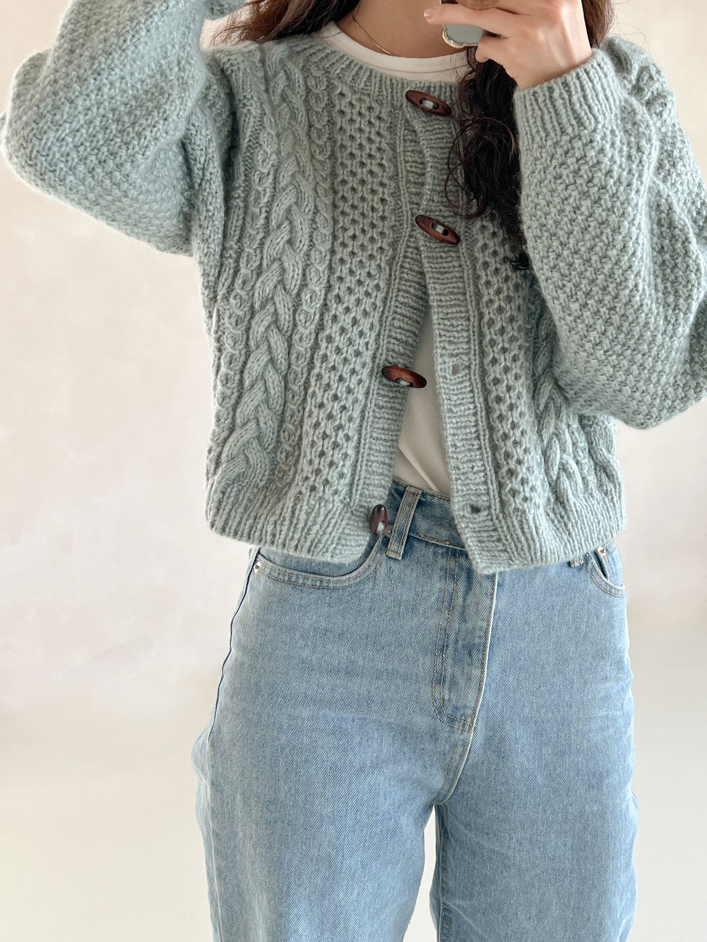 [PDF] Fairy Peanut Cable Cardigan (ENGLISH)
