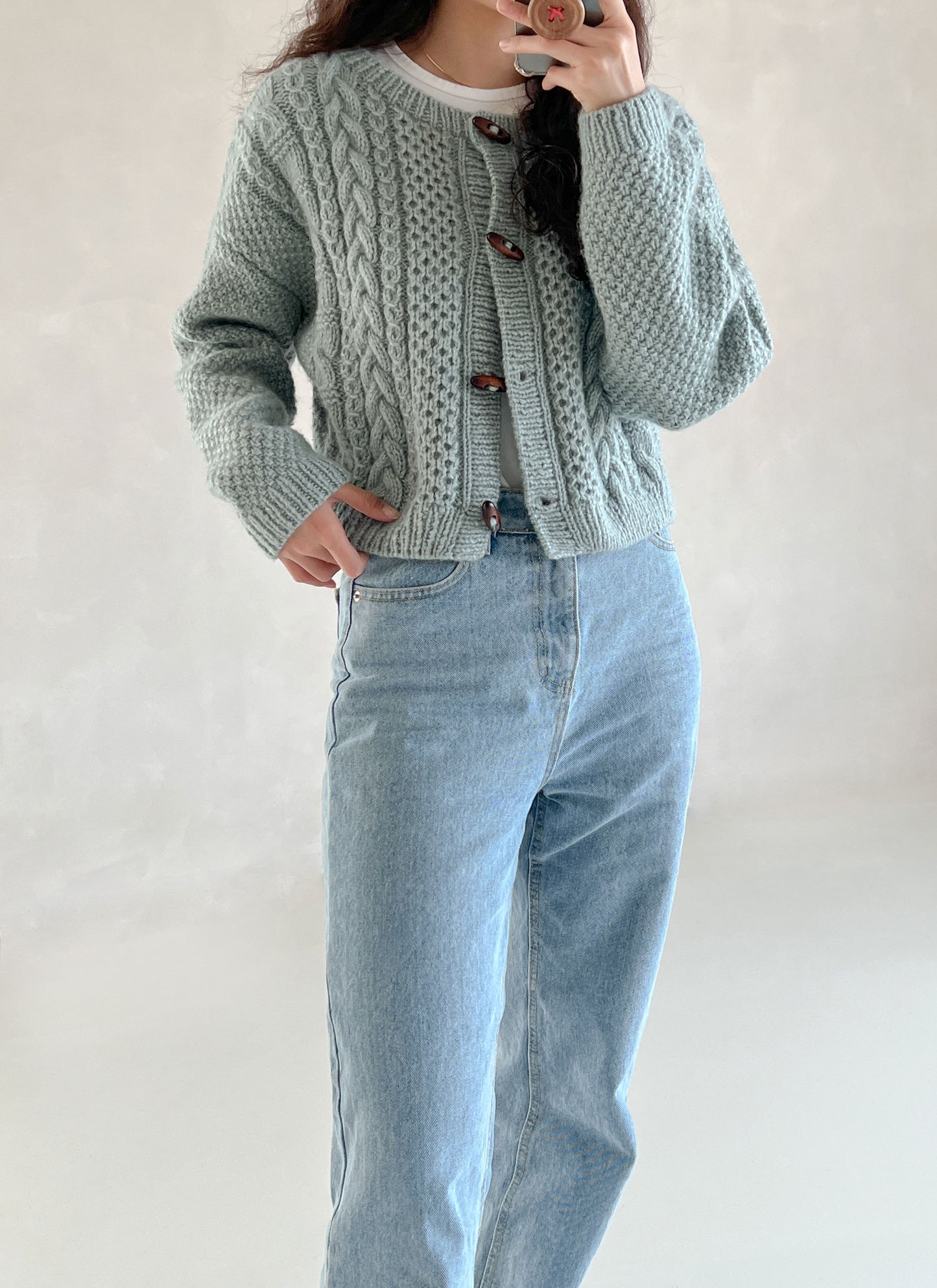 [PDF] Fairy Peanut Cable Cardigan (ENGLISH)