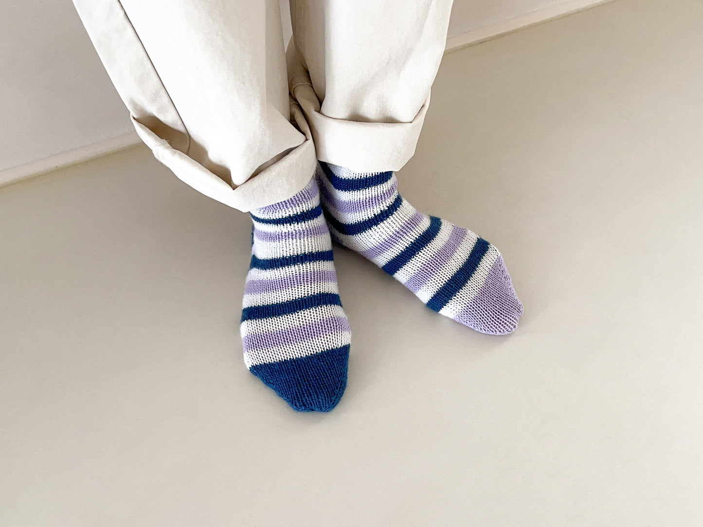 [PDF] Satin Merino Wool Striped Socks (ENGLISH)