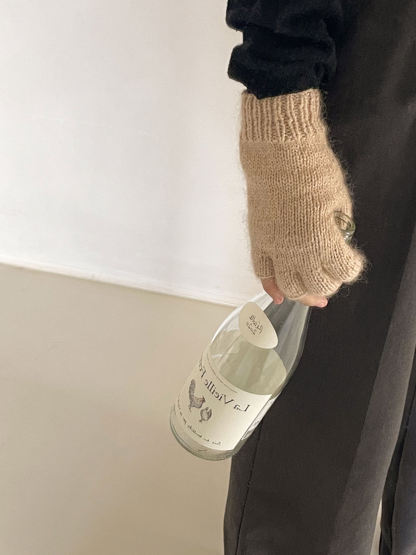 [PDF] Airy Cotton&Mulberry Silk Mohair Fingerless Gloves (ENGLISH)
