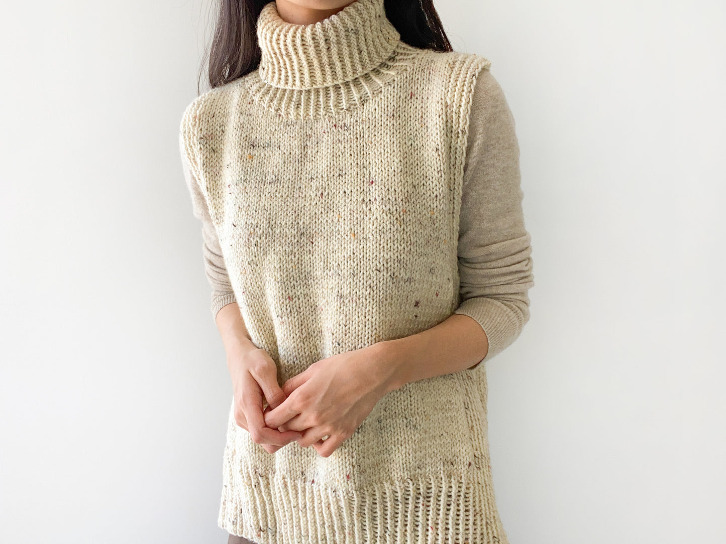 [PDF] Fashion Aran Turtleneck Slipover (ENGLISH)