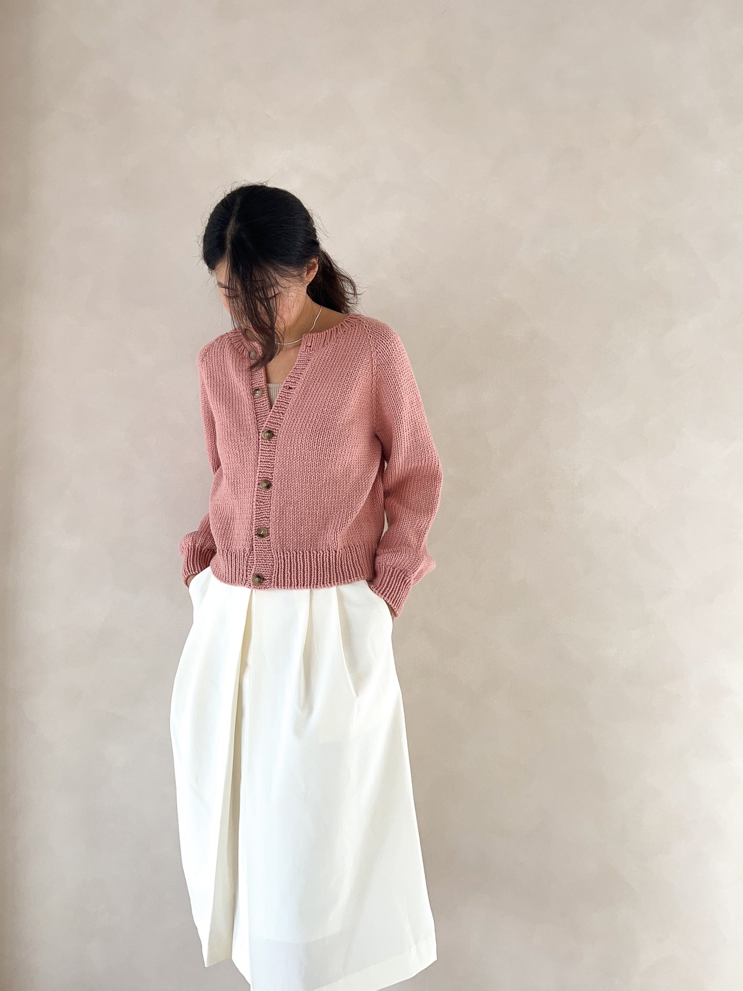 [PDF] Seven Easy Round Neck Top-down Cardigan (ENGLISH)