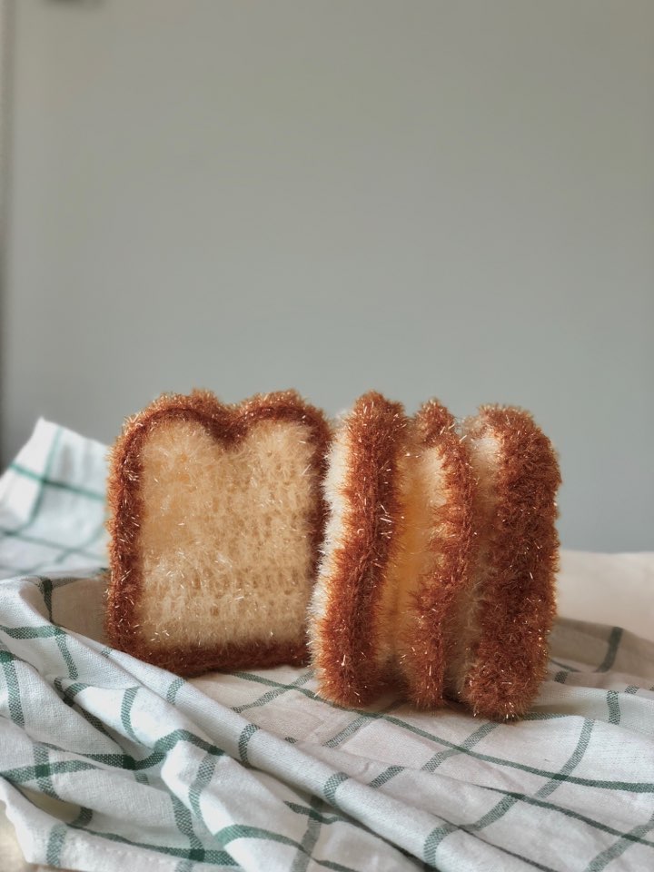 [PDF 도안] 하이버블 식빵 수세미 (KOREAN)