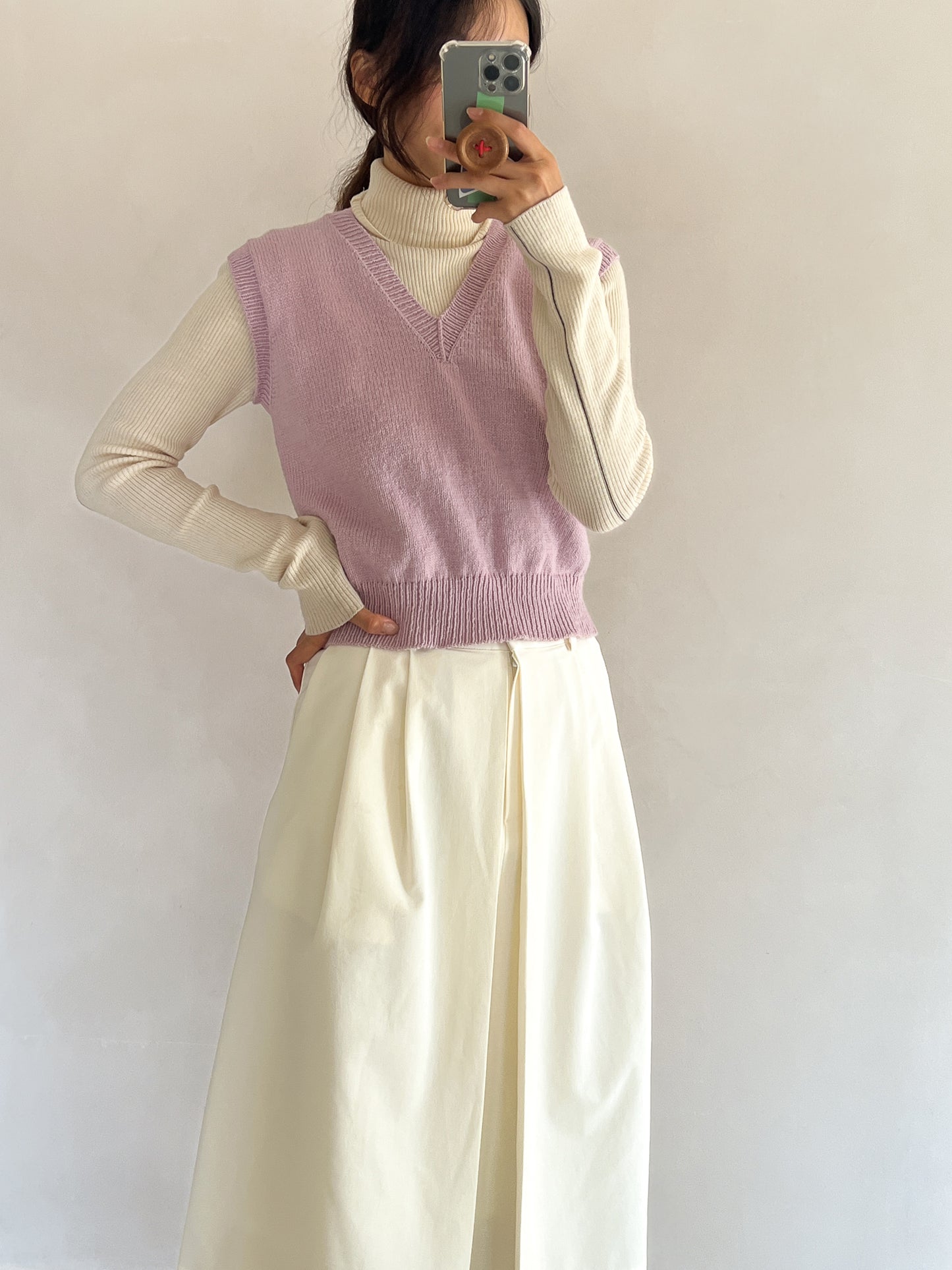 [PDF] Airy Cotton Basic V-neck Vest (ENGLISH)