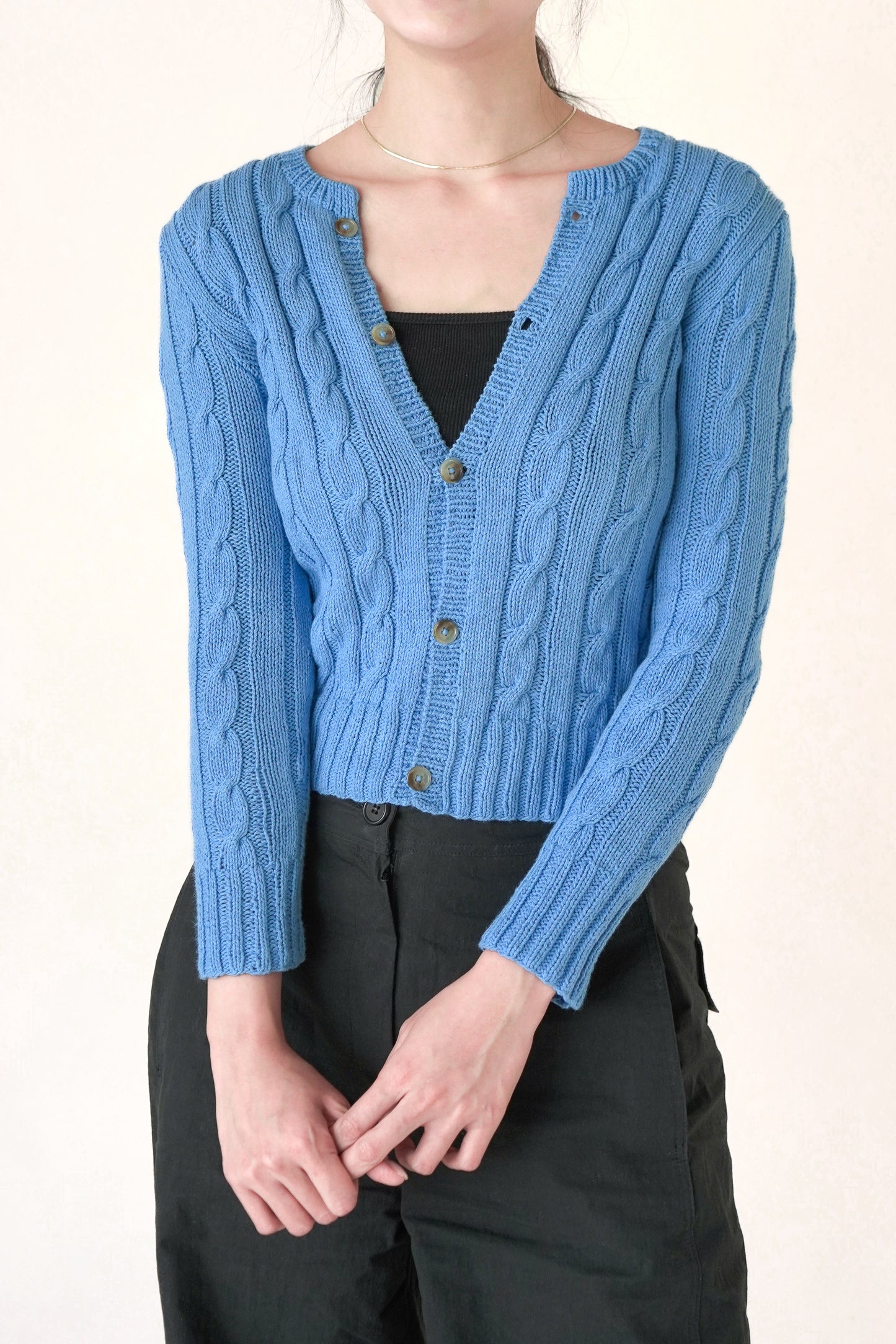 [PDF] Vegetable Cable Bottom-up Cardigan (ENGLISH)