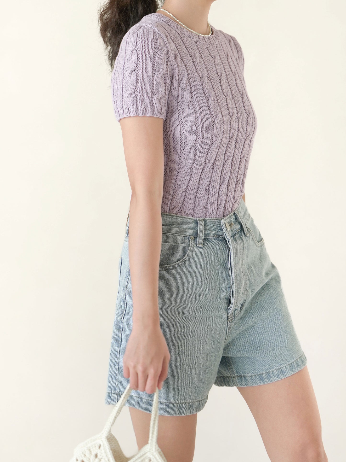 [PDF] Vegetable Cable Short-Sleeve Bottom-up Sweater (ENGLISH)