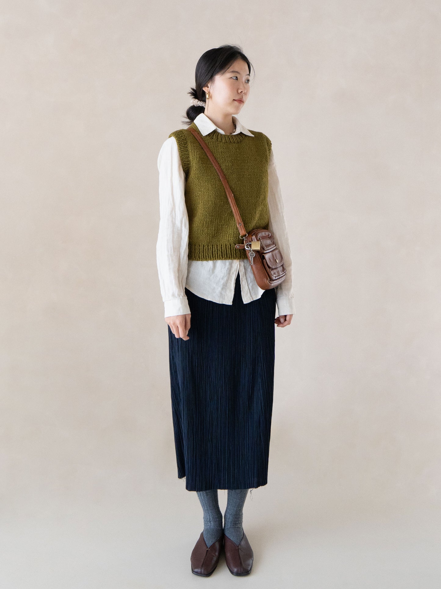 [PDF] New Teddywool Top-down Round-neck Vest (ENGLISH)