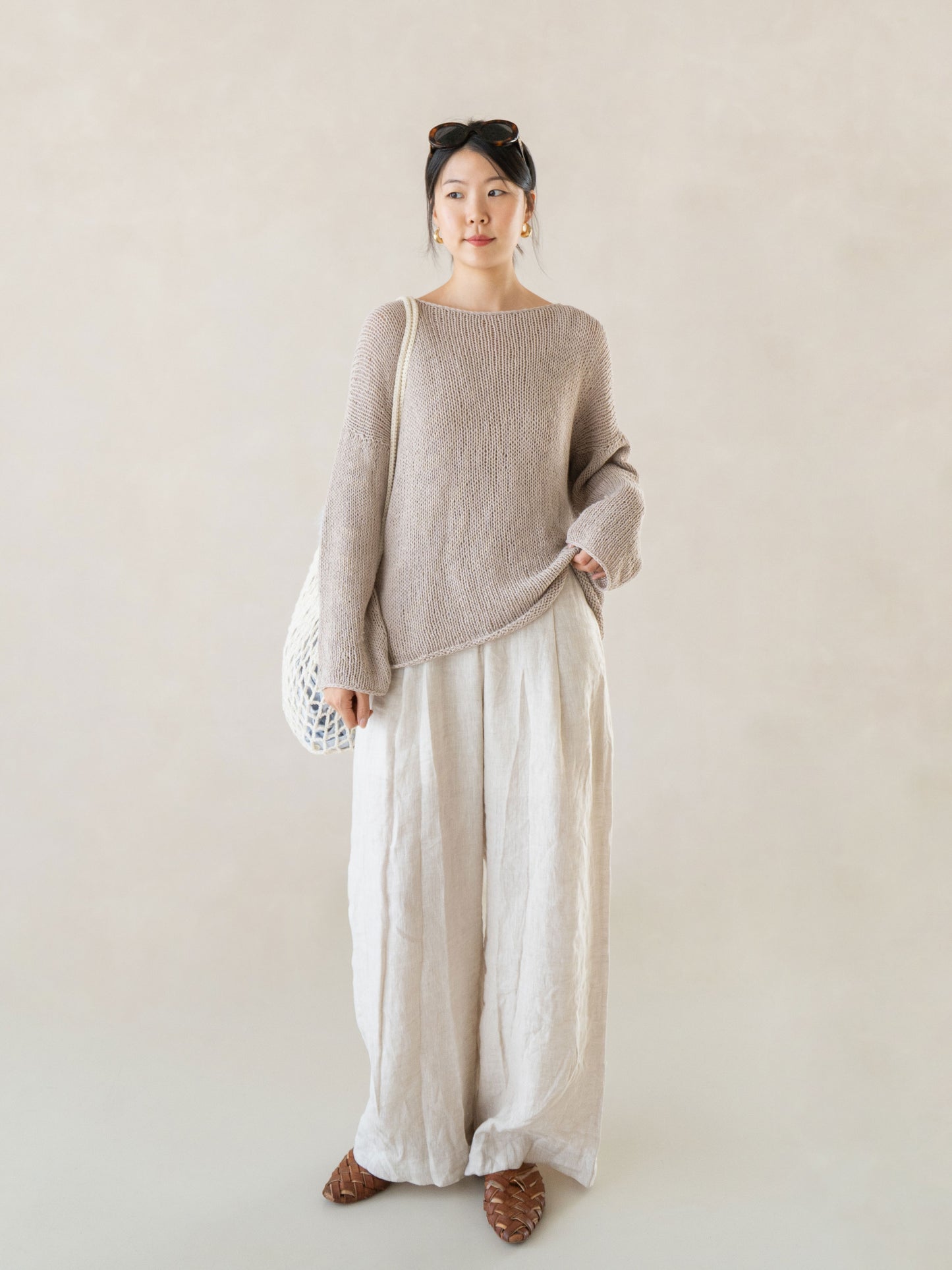 [PDF 도안] 린넨데일 탑다운 그물 니트 (KOREAN)